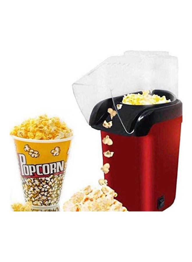 Generic - Fast Hot Air Popcorn Popper Machine No Oil Popcorn Maker, Ideal For Watching Movies And Holding Parties In Home Healthy Hot Air Popcorn Popper MS-993147 Red - Image 1