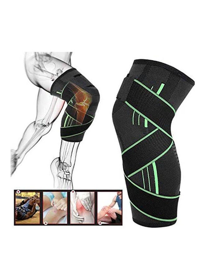 واقي ركبة رياضي واقي للركبة يسمح بالتهوية، مناسب لرياضة كرة السلة، مقاس لارج. - Image 2
