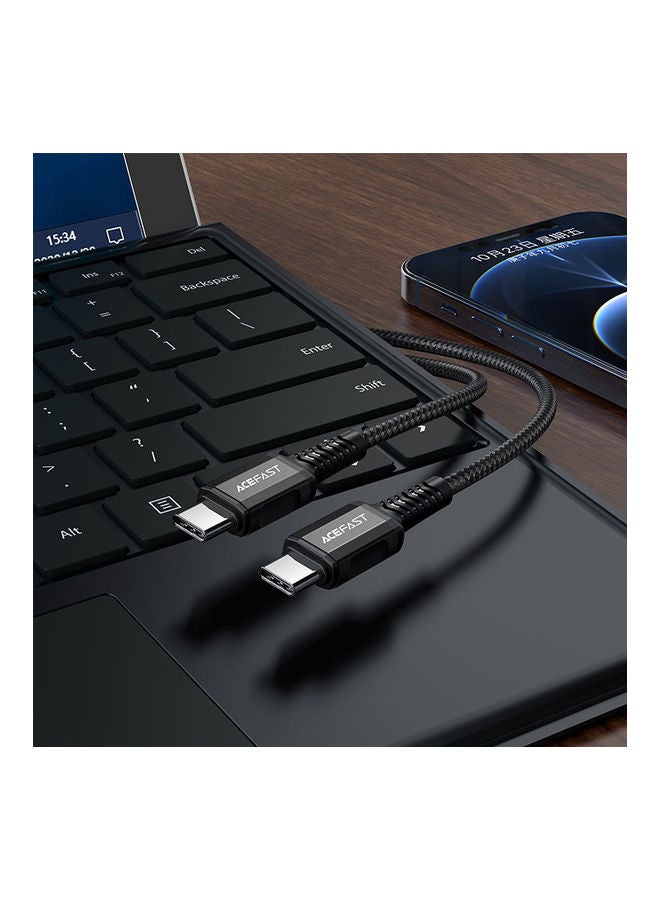 ACEFAST C1-03 USB-C Aluminum Alloy Charging Data Cable Grey - Image 2