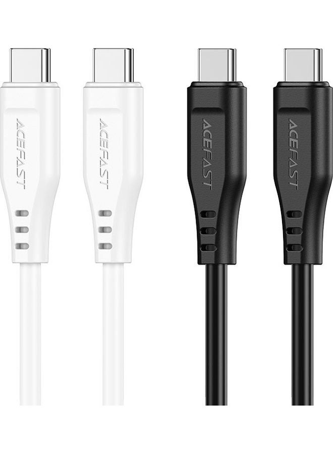 أسيفاست كابل شحن ونقل بيانات C3-03 USB-C TPE أسود. - Image 4