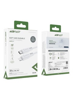 ACEFAST USB-C to Lightning TPE Charging Data Cable White  - Image 2