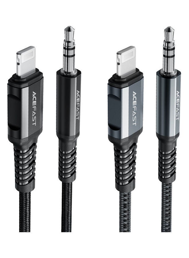 ACEFAST C1-06 Lightning To 3.5mm Aluminum Alloy Audio Cable Grey  - Image 2