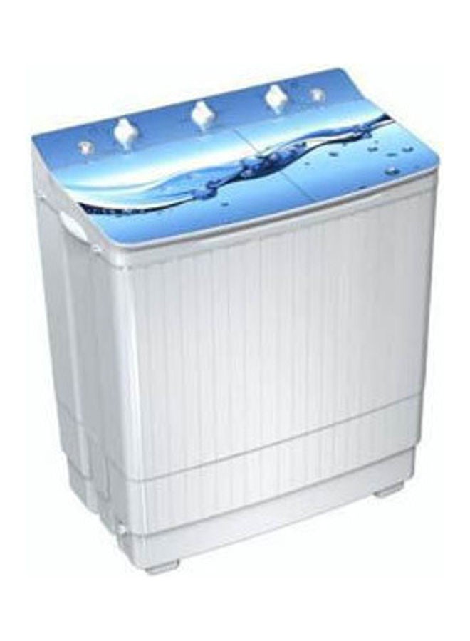 Fresh - Washing Machine Half Automatic Diamond 8 Kg 2 Tub With Pump FWT800PD White/Blue - Image 1