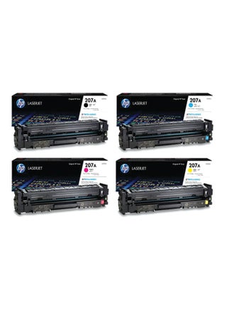 Pack of 4 HP 207A Original LaserJet Toner Cartridge | Works with HP Color Laserjet Pro M255 M282 M283 Black, Cyan, Yellow & Magenta - view 2