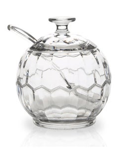 Resin Sugar Pot Clear 9.3 x 9.3 x 10.8cm