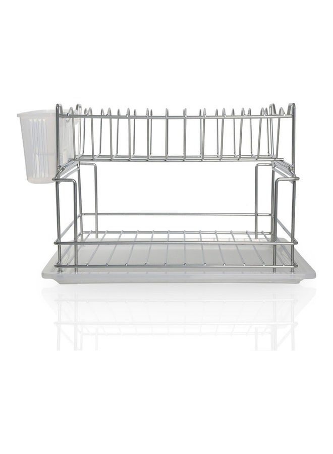 homes r us - Small Dish Drainer Chrome 51 x 66 x 39cm - Image 1