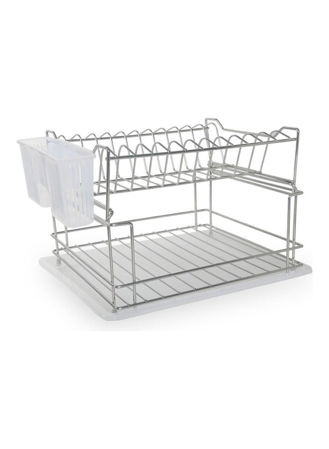 homes r us - Small Dish Drainer Chrome 51 x 66 x 39cm - Image 1