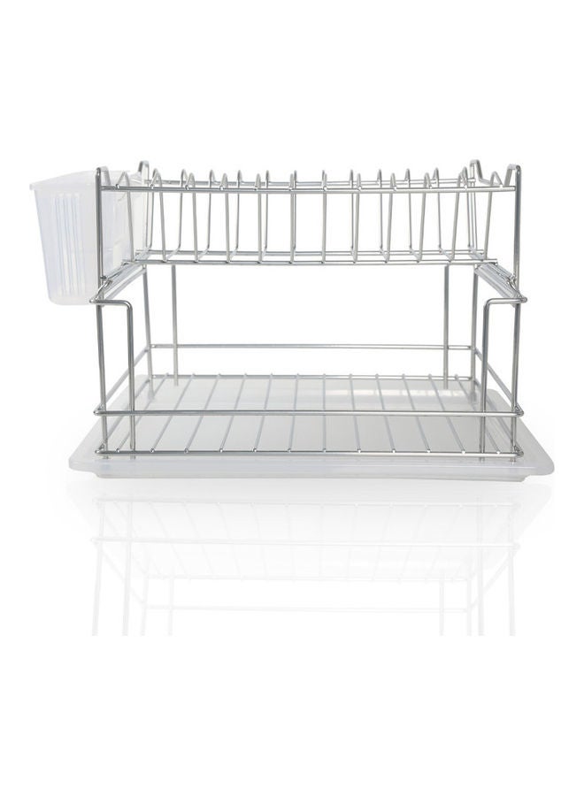 homes r us - Small Dish Drainer Chrome 51 x 66 x 39cm - Image 1