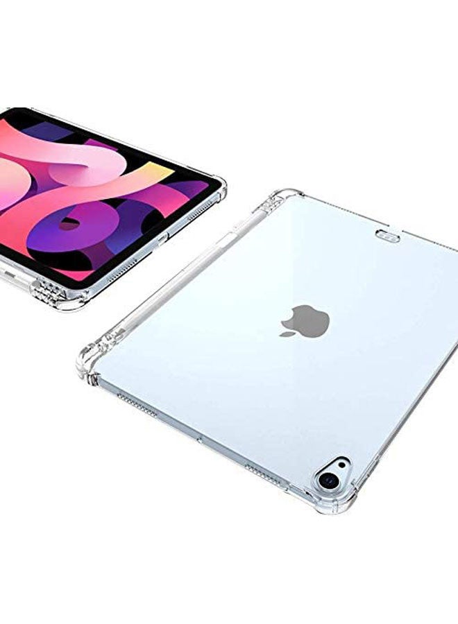 Rock Pow - Protective Case Cover For Apple iPad Air4/Air5 10.9 inch (2020/2022) Generation With Pencil Holder Clear - Image 1