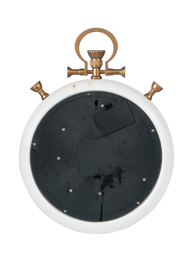 ebb & flow - clock Superb Quality Wall Clocks to Keep Track of time in your Unique Home 42162 White/Gold 29 X 6 X 38cm - Image 1