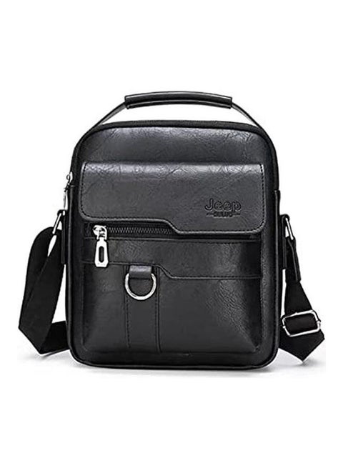 Leather Cross Body Bag BLack