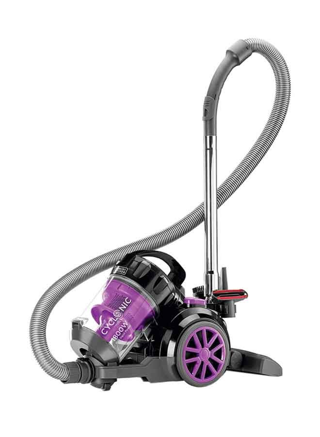 BLACK+DECKER Vacuum Cleaner With Bagless And Multicyclonic Technology 2.5 L 1600 W VM1880-B5 Black/Purple/Grey  - Image 3