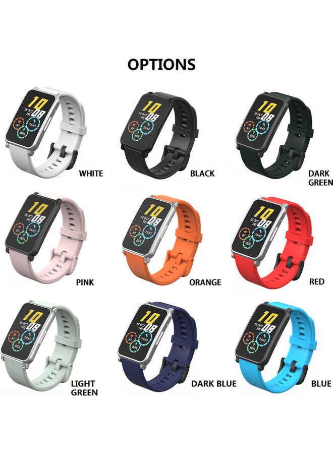 20mm Silicone Buckle Strap Replacement Watchband for Honor Watch ES - Image 2