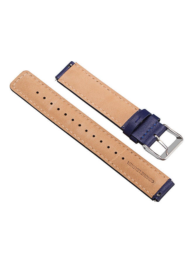ماركة غير محددة - 16mm Genuine Leather Quick Release Strap Replacement Watchband for Huawei Talk Band 6 - Image 1