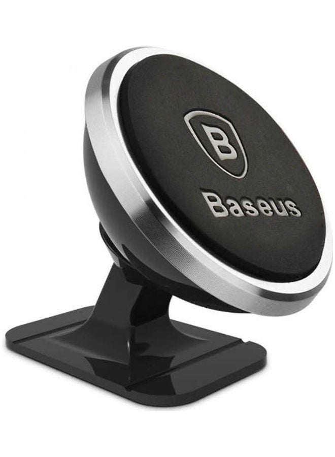 بيسوس قاعدة  لتثبيت الهاتف على طبلون السيارة - دوران 360 درجة - فضي - Image 1
