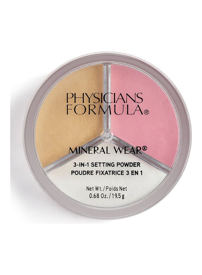 Physicians Formula PF Mineral Wear 3-in-1 Setting Powder  Set/ Bright/ Bake Set/ Bright/ Bake 