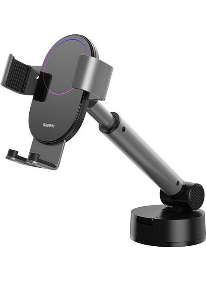 Baseus Simplism Gravity Car Mount Holder With Suction Base Silver  - Image 1