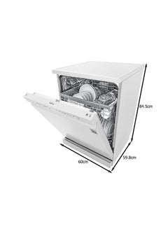 LG QuadWash 14 Place Setting Dishwasher With EasyRack Plus And Inverter Direct Drive Motor 9L DFB512FW White  - Image 2