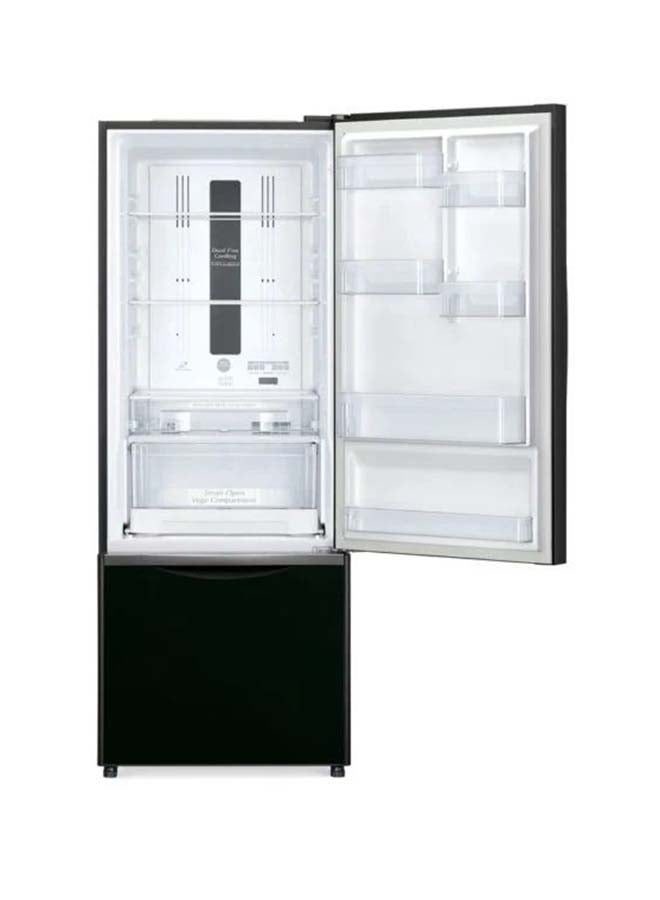 HITACHI 451L Gross Capacity  Bottom Freezer Double Door Premium Refrigerator, 2 Doors No Frost Fridge Freezer, Inverter Control With Dual Fan Cooling, Movable Twist Ice Tray, LED Light RB600PUK6GBK Glass Black - Image 4