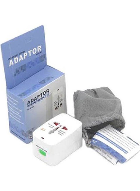 International Adaptor All In One White