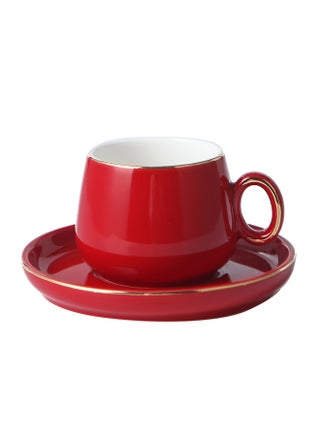 Craft Ceramic Cup And Saucer Red 125ml - v1640768447/N51838005A_1