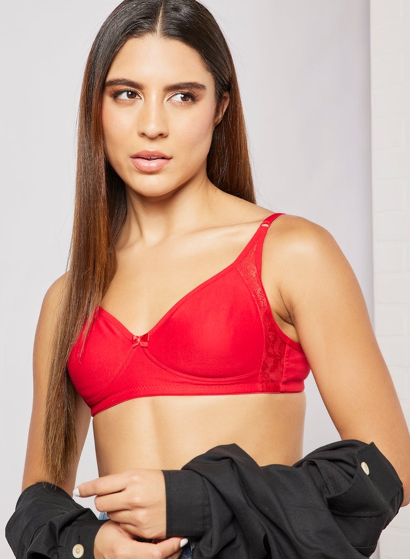 Aila Casual Bra Red  - Image 3