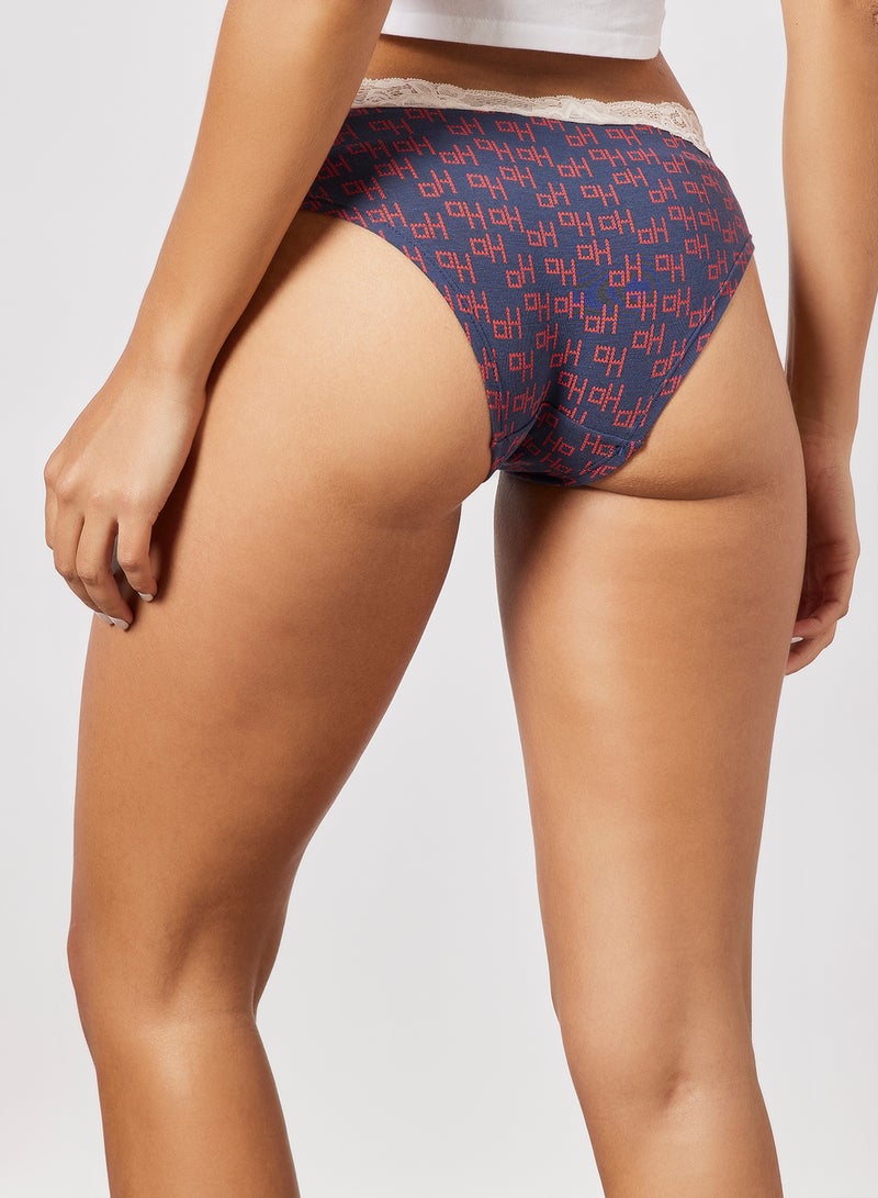 Aila Casual Brief Navy/Red  - Image 2