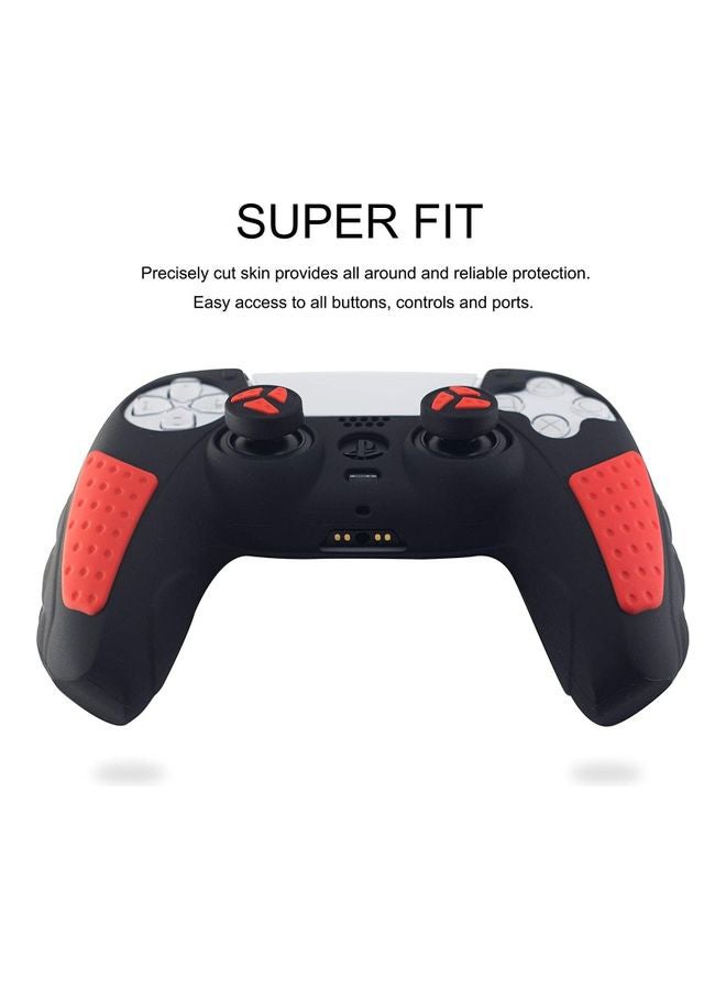 Rock Pow - 2-Piece Anti-Slip Silicone Controller Cover For PlayStation 5 With Thumb Grip Caps - Image 1