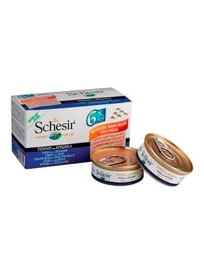 شيسر 6 علب تونا مع باس البحر متعدد الألوان 6 x 50جرام - Image 1