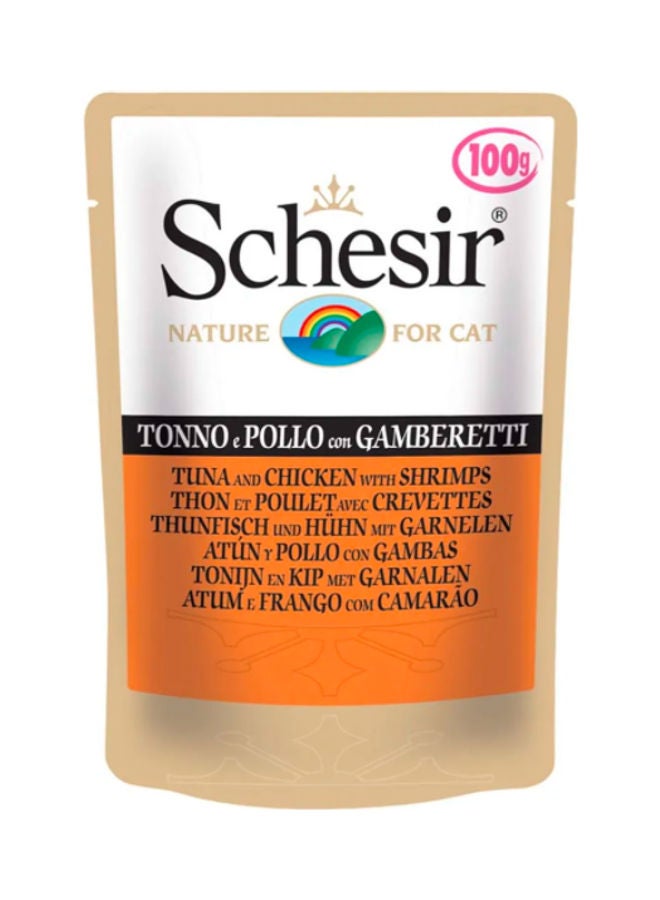 شيسر عبوة تونة الدجاج مع الجمبري متعدد الألوان 100جرام - Image 1
