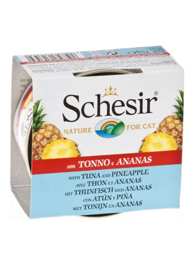 شيسر علبة تونة مع فاكهة الأناناس متعدد الألوان 75جرام - Image 1