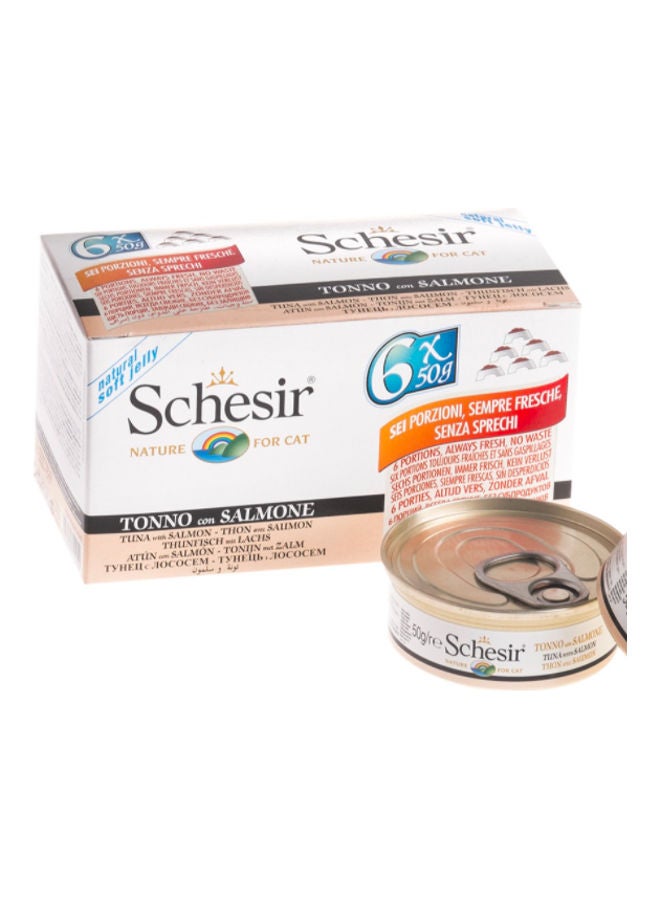 شيسر عبوة متعددة 6-تونة مع سمك السلمون متعدد الألوان 6 × 50 جرام متعدد الألوان 6 x 50جرام - Image 1