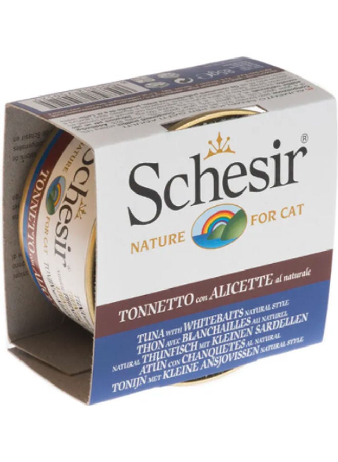 Schesir Tuna and Whitebait with Rice Natural Style Can Multicolour 85grams - Image 1