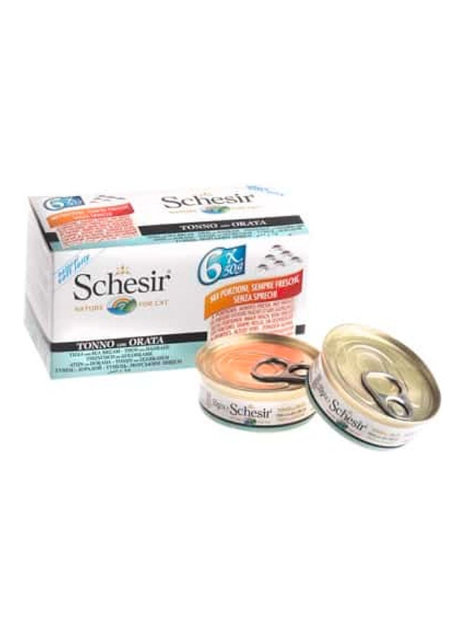 شيسر عبوة متعددة من 6 قطع من التونة مع حلم البحر متعدد الألوان 6 x 50جرام - Image 1