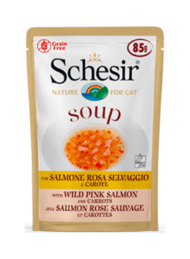 شيسر كيس شوربة السلمون الوردي البري والجزر متعدد الألوان 85جرام - Image 1