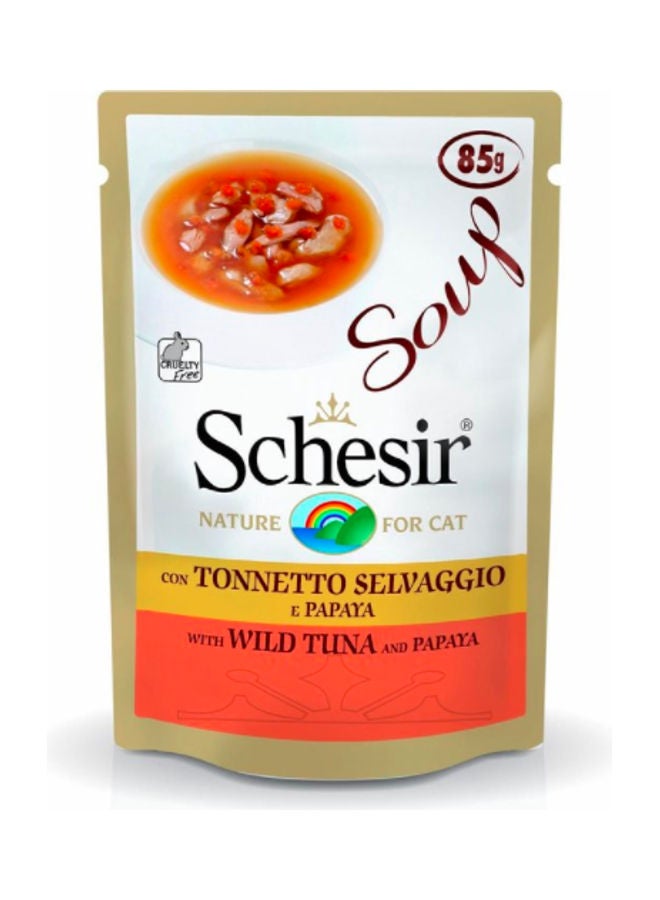 شيسر كيس شوربة بالتونة البرية والبابايا متعدد الألوان 85جرام - Image 1