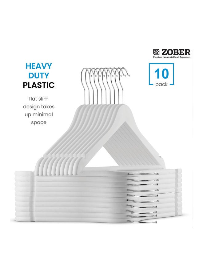 زوبير علاقة ملابس عصرية مكونة من 10 قطع مع قضيب بنطلون غير قابل للانزلاق - Image 3