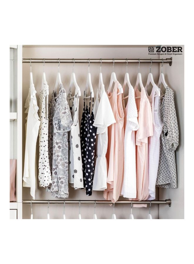 زوبير علاقة ملابس عصرية مكونة من 10 قطع مع قضيب بنطلون غير قابل للانزلاق - Image 2