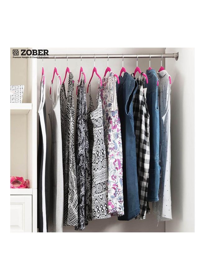 ZOBER 50-Piece Premium Velvet Hangers Pink Pink - Image 2
