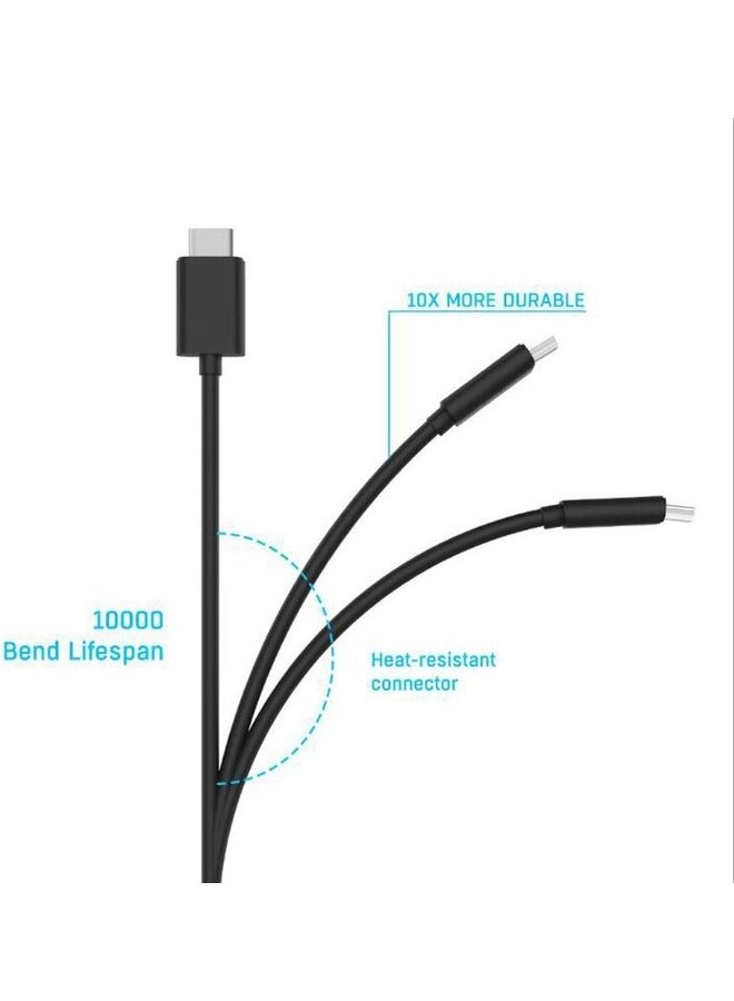 Techshare - USB C Charging Cable Compatible with PS5 Controller 1.5m - Image 1