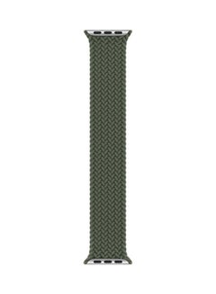 Replacement Nylon Braided Solo Loop Sports Band Compatible for Apple Watch Series 7 45mm S Inverness Green - v1640779226/N52270723A_4