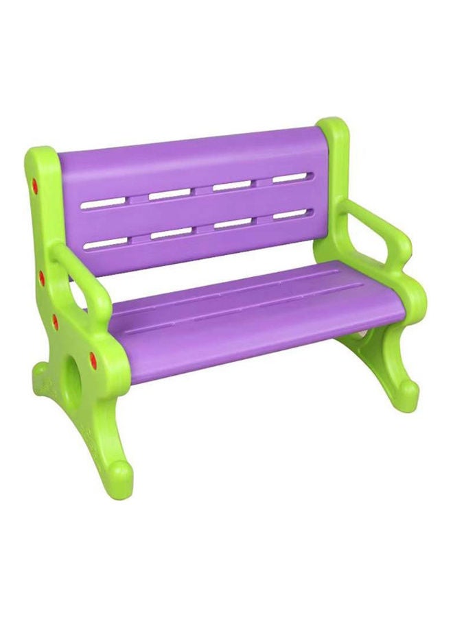 JSAITOYS Plastic Modern Park Garden Bench Multicolour 80 X 48 X 60cm  - Image 2