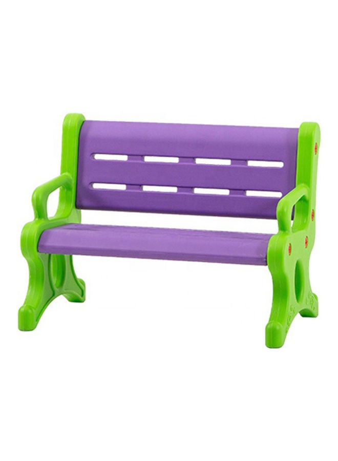 JSAITOYS Plastic Modern Park Garden Bench Multicolour 80 X 48 X 60cm  - Image 1