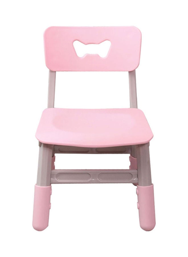 جساي تويز كرسي بلاستيكي محمول للأماكن الداخلية والخارجية للأطفال وردي 30 X 30 X 51سم - Image 1