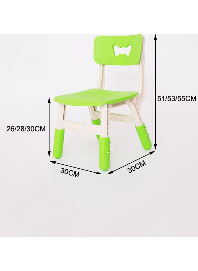 JSAITOYS Plastic Child Study Chair Green 30 X 30 X 51cm  - Image 3