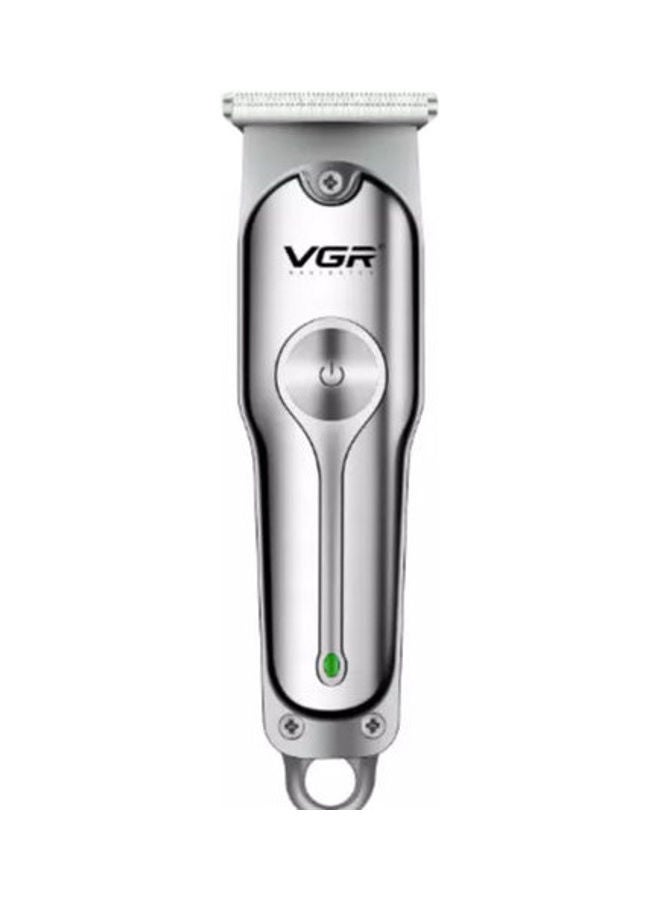 في جي آر ماكينة حلاقة شعر كهربائية واحترافيه وقابلة للشحن فضي - Image 2
