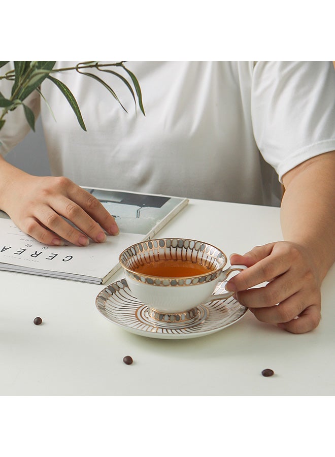 Coffee Cup And Saucer Beige  - Image 5