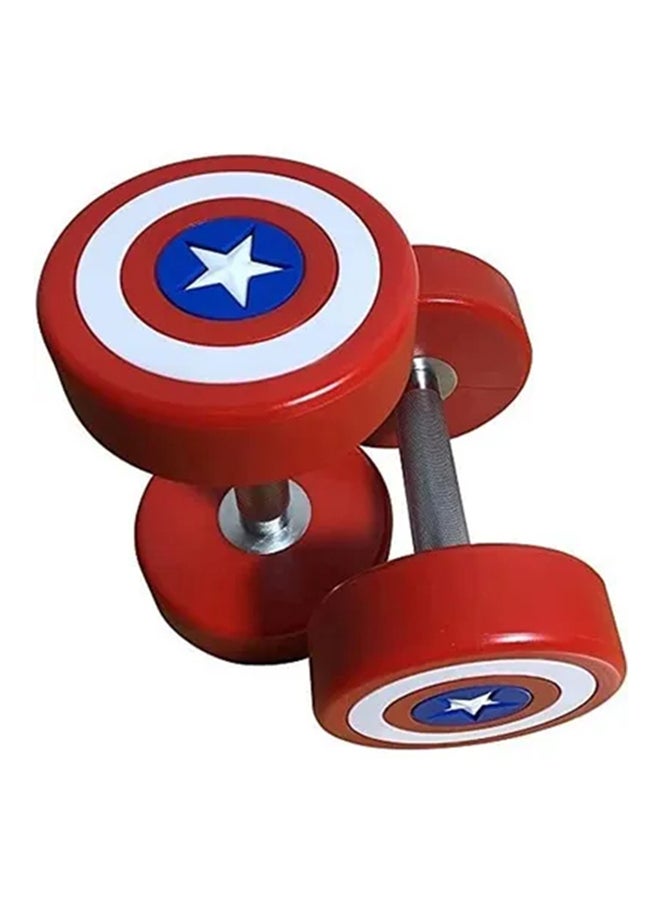 Sparnod Fitness Sparnod Fitness SDA-20_PAIR Round Rubber Coated American Dumbbells With Metal Handle For Exercise At Home And Commercial Gym 40kg  - Image 1