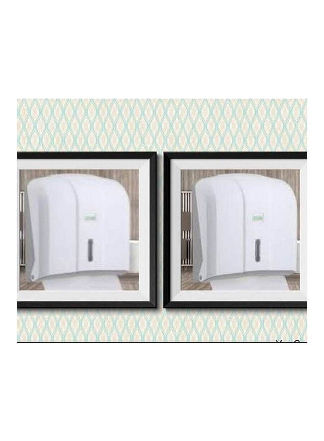 Plastic Towel Dispenser  2 Pcs White