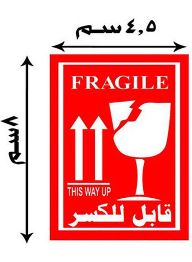 Generic Fragile Sticker  1000 Pcs Clear 
